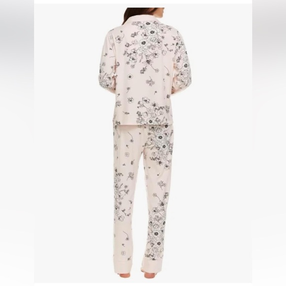 Flora Nikrooz Womens 2-Piece Pajama Set with Super Soft Satin and Notch Collar - Picture 2 of 6